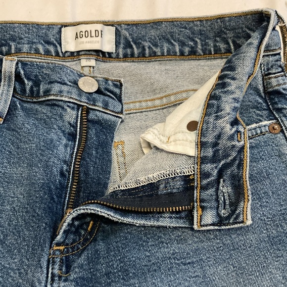 AGOLDE Toni Mid Rise Straight Jeans Dime Size 26 - Picture 9 of 13